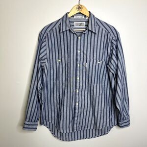 Vintage Silver Label Levi's Striped Dress Shirt